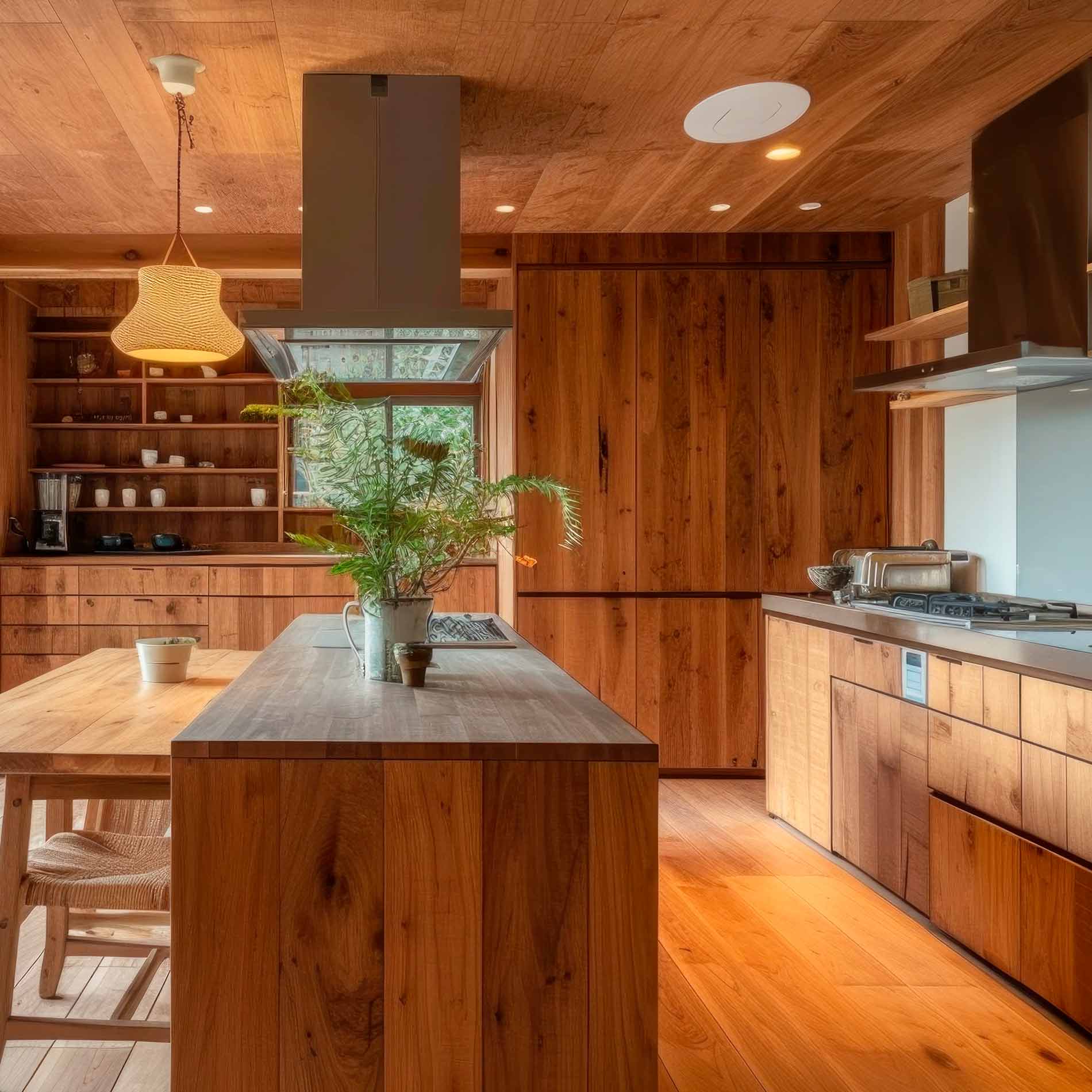 Cucine in legno create a mano su misura